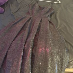Purple princess style prom dress used one time like brand new was originally$260